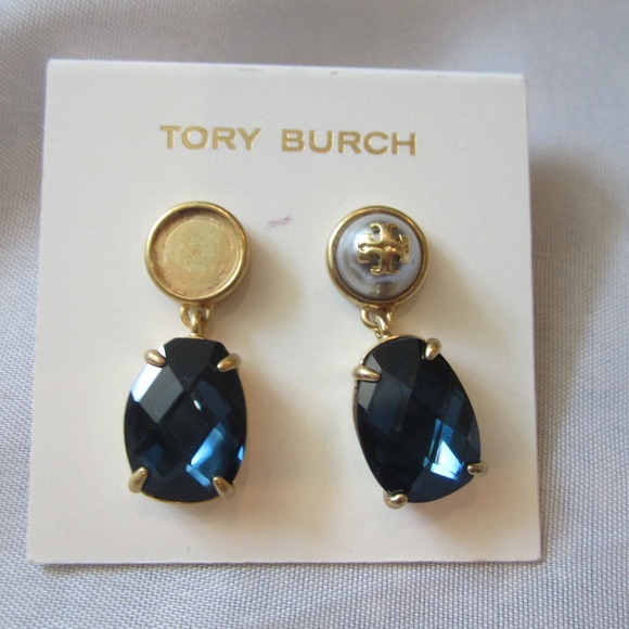 Tory Burch Jewelry - Tory Burch NEW Epoxy Pearl Stone Earring DAMAGE